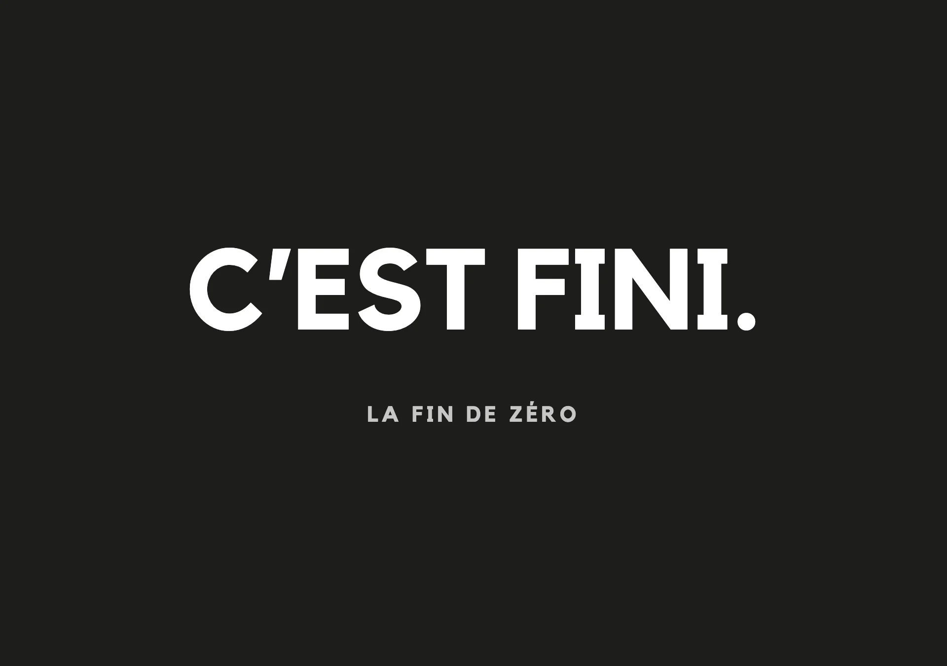 Visuel C'est fini - popup site (avec La fin de Zéro) Maillot de basket Zéro x Elsa Martino recto